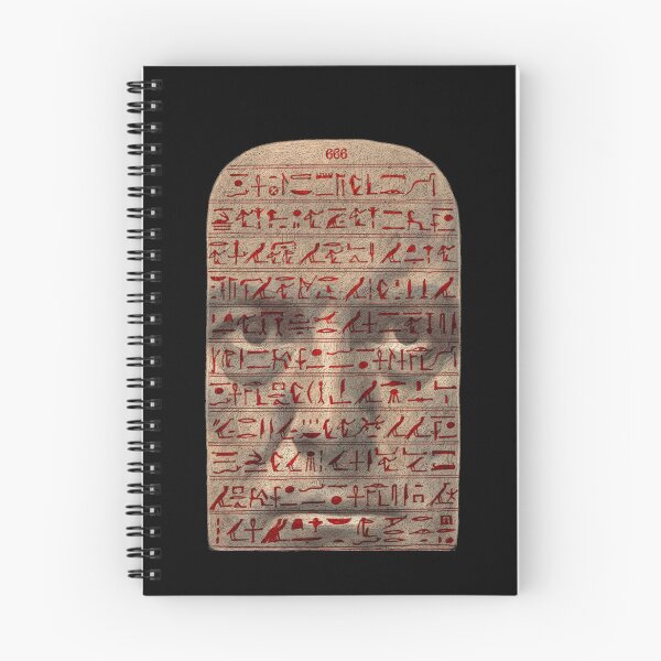 Item preview, Back of the Stele of revealing text in red over Aleister Crowley’s face designed and sold by DotorEaon.