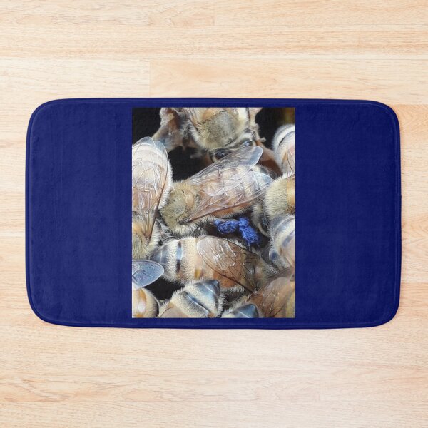 Item preview, Cute, purple pollen on worker bee, insect. designed and sold by slowboy.