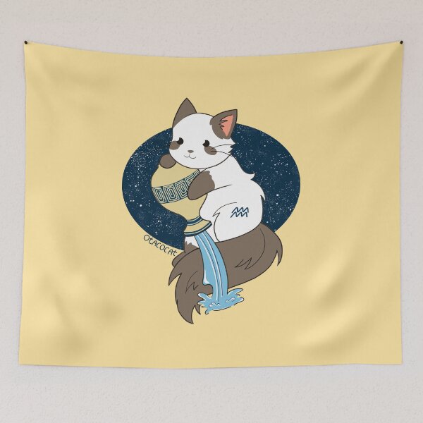 Item preview, Zodiac Kitties Aquarius designed and sold by Otacocat.
