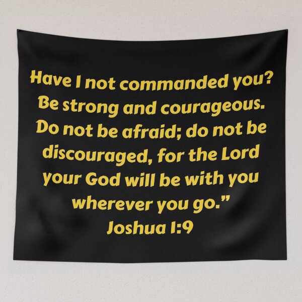 Item preview, Bible Verse Joshua 1:9 designed and sold by Prayingwarrior.
