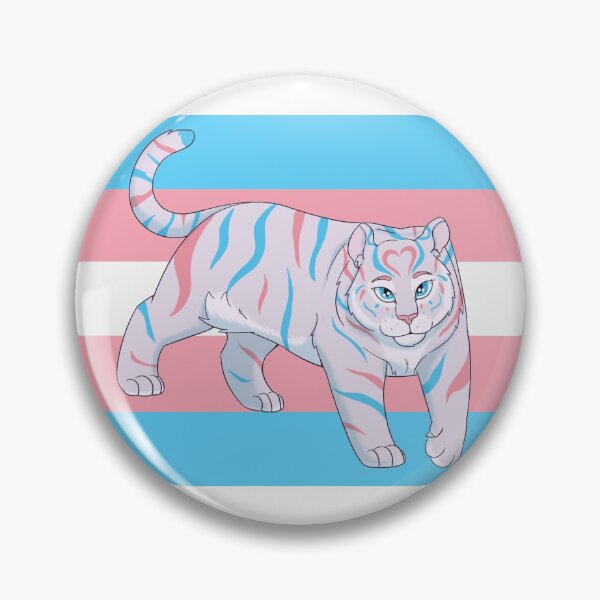 Item preview, LGBT animal alphabet 4- Trans Tiger designed and sold by Dragoncatdraws.