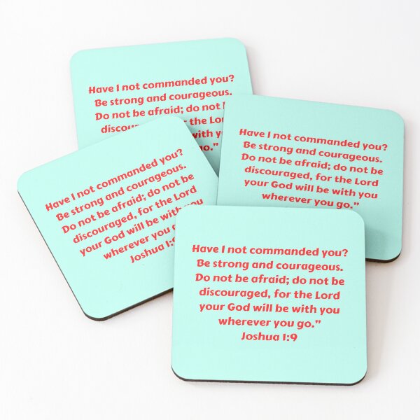 Item preview, Bible Verse Joshua 1:9 designed and sold by Prayingwarrior.