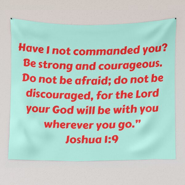 Item preview, Bible Verse Joshua 1:9 designed and sold by Prayingwarrior.