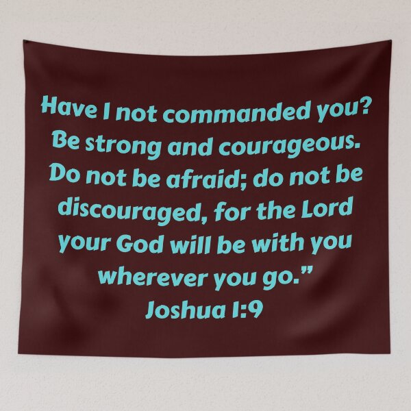 Item preview, Bible Verse Joshua 1:9 designed and sold by Prayingwarrior.