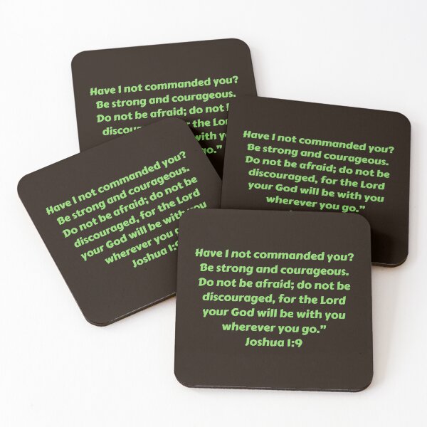 Item preview, Bible Verse Joshua 1:9 designed and sold by Prayingwarrior.