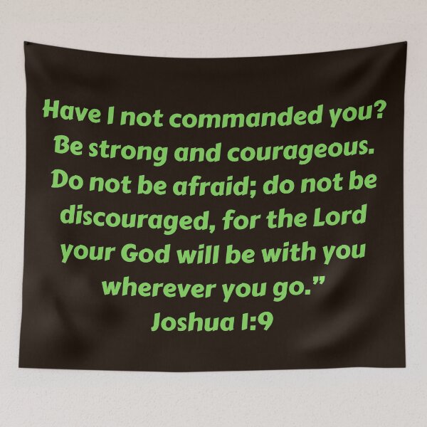 Item preview, Bible Verse Joshua 1:9 designed and sold by Prayingwarrior.