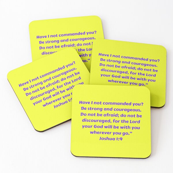 Item preview, Bible Verse Joshua 1:9 designed and sold by Prayingwarrior.