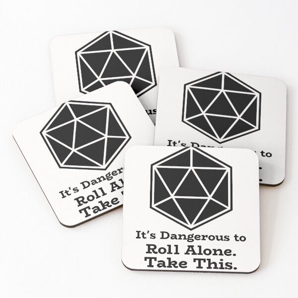 Item preview, It's Dangerous To Go Alone, Roll This, d10 D&D Joke designed and sold by SquishStitches.
