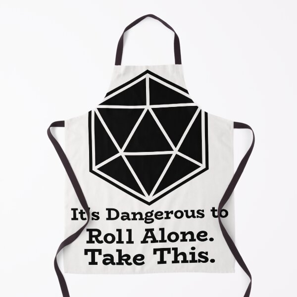 Item preview, It's Dangerous To Go Alone, Roll This, d10 D&D Joke designed and sold by SquishStitches.