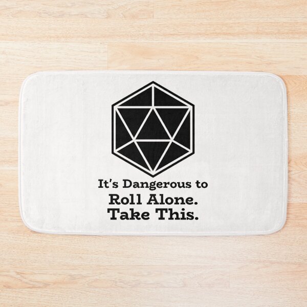 Item preview, It's Dangerous To Go Alone, Roll This, d10 D&D Joke designed and sold by SquishStitches.