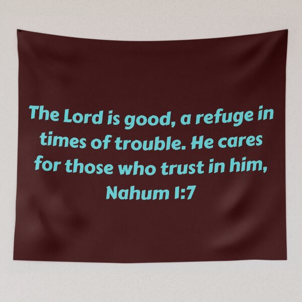Item preview, Bible Verse Nahum 1:7 designed and sold by Prayingwarrior.