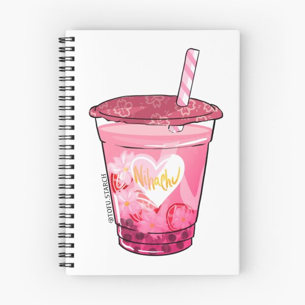 Item preview, Nihachu Bubble Tea Large Sticker  designed and sold by TofuStarch.
