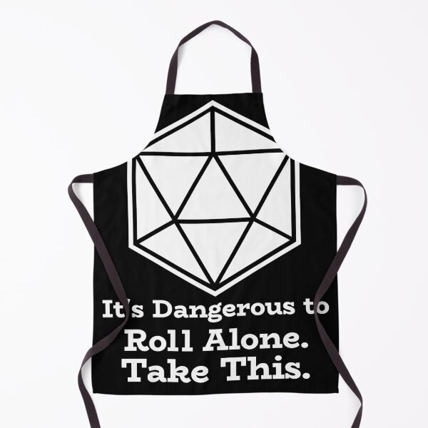 Item preview, It's Dangerous To Go Alone, Roll This, d10 D&D Joke designed and sold by SquishStitches.