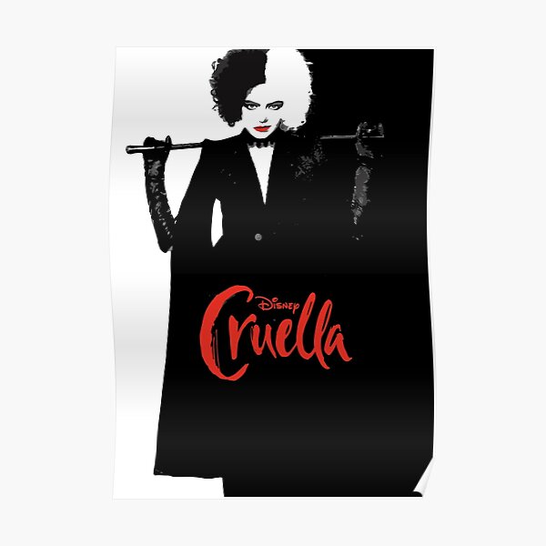 Poster Cruella De Vil Redbubble