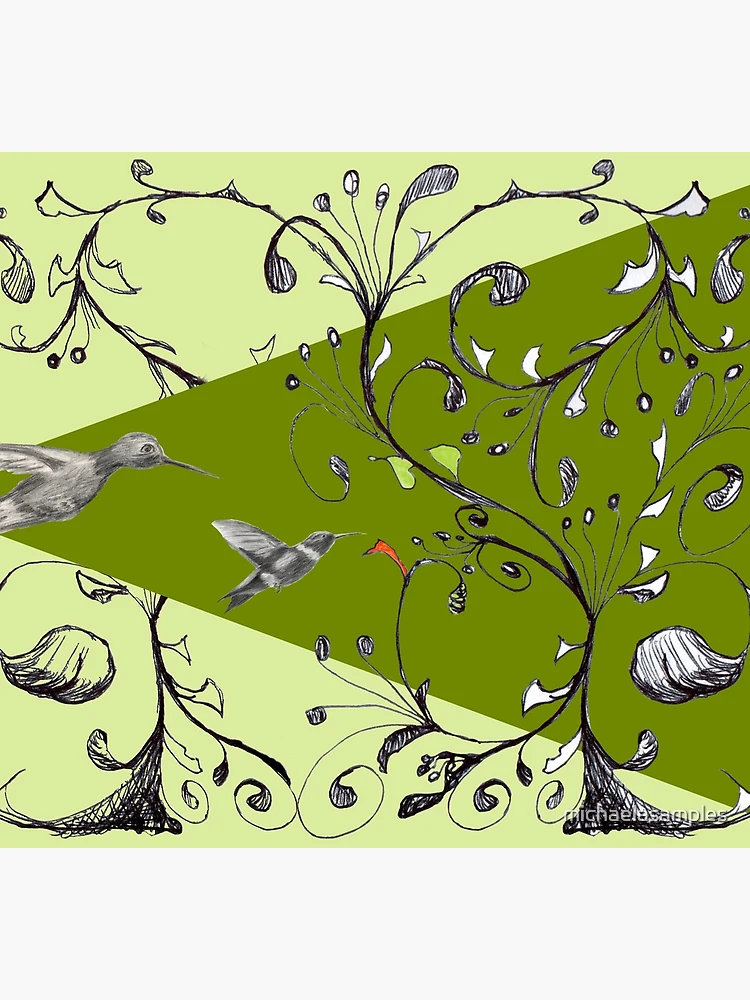 Thumbnail 5 of 5, Socks, Graphite Finds Ink Vine In Digital Realm designed and sold by michaelasamples.