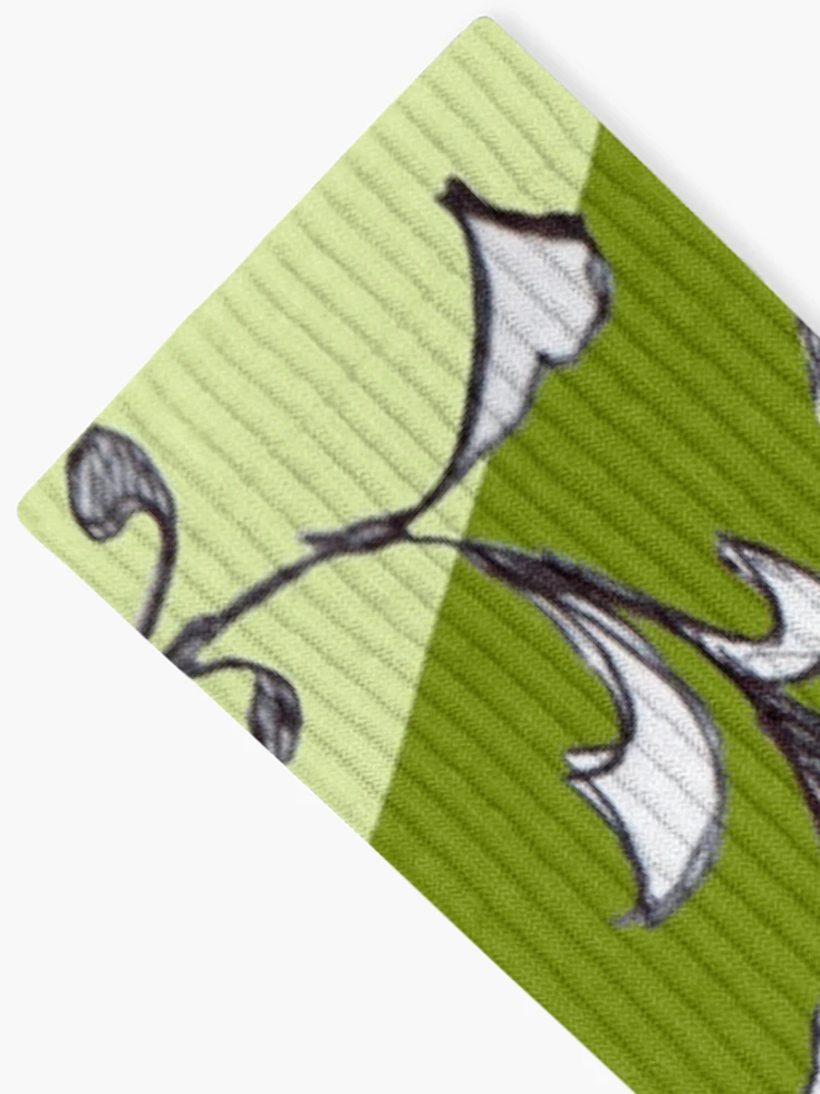 Thumbnail 2 of 5, Socks, Graphite Finds Ink Vine In Digital Realm designed and sold by michaelasamples.