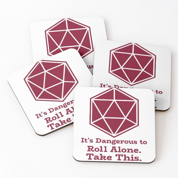 Item preview, It's Dangerous To Go Alone, Roll This, d10 D&D Joke designed and sold by SquishStitches.
