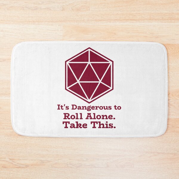 Item preview, It's Dangerous To Go Alone, Roll This, d10 D&D Joke designed and sold by SquishStitches.