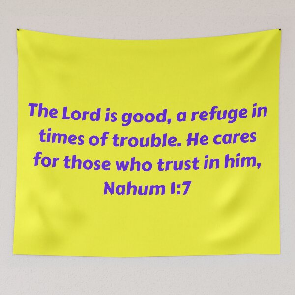 Item preview, Bible Verse Nahum 1:7 designed and sold by Prayingwarrior.