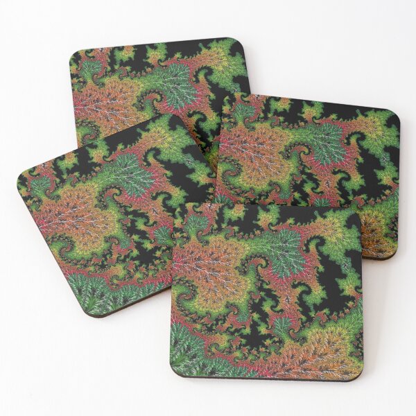 Item preview, Abstract Red, Orange & Green Coral Fractal Scene designed and sold by SXW Designs.