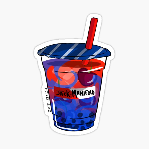 Jack Manifold Bubble Tea Large Sticker Sticker
