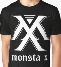 Monsta X Logo White Graphic T-Shirt