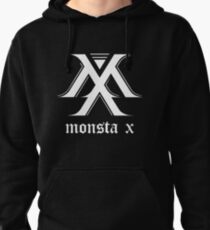 Monsta X Logo White Pullover Hoodie