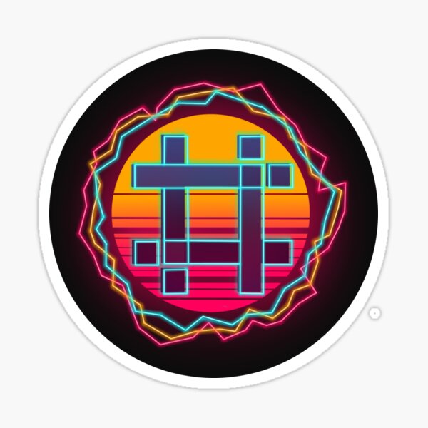 Sheezy Logo Synthwave Sticker