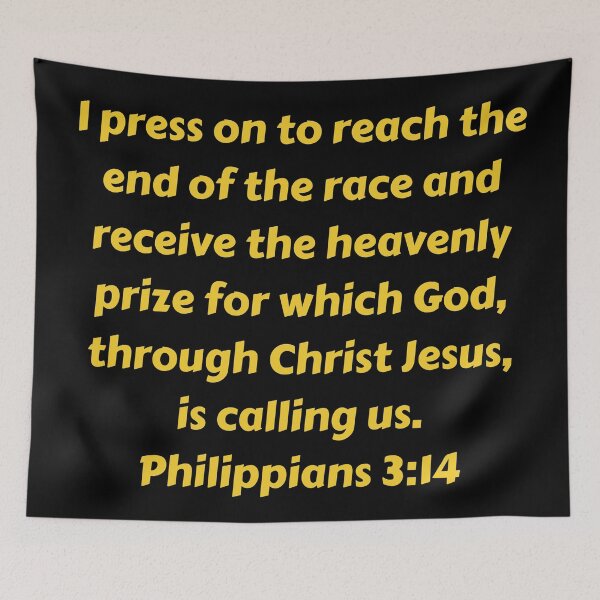 Artikelvorschau, Bible Verse Philippians 3:14 entworfen und verkauft von Prayingwarrior.