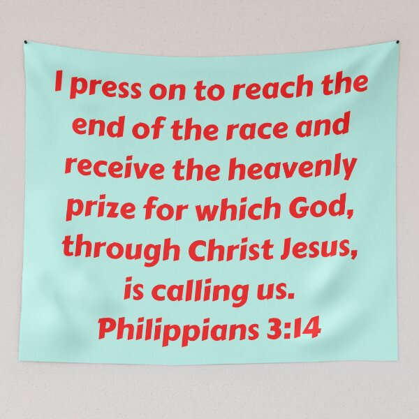 Artikelvorschau, Bible Verse Philippians 3:14 entworfen und verkauft von Prayingwarrior.