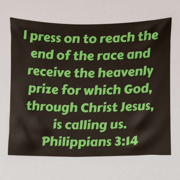 Artikelvorschau, Bible Verse Philippians 3:14 entworfen und verkauft von Prayingwarrior.