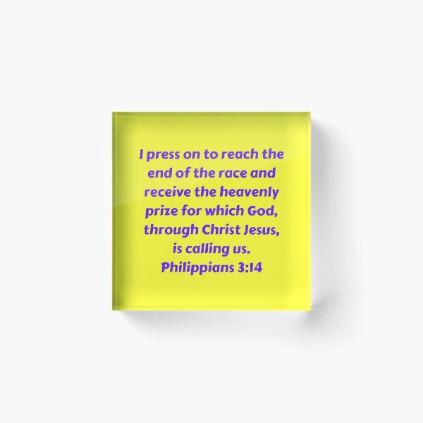Artikelvorschau, Bible Verse Philippians 3:14 entworfen und verkauft von Prayingwarrior.
