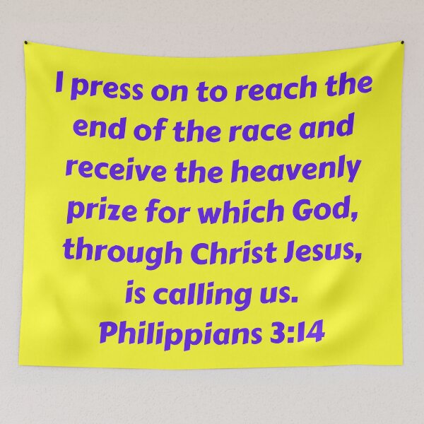 Artikelvorschau, Bible Verse Philippians 3:14 entworfen und verkauft von Prayingwarrior.