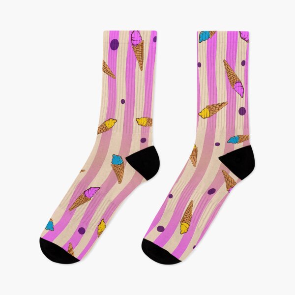 Item preview, cute multicolored ice cream pattern designed and sold by hateeyes.