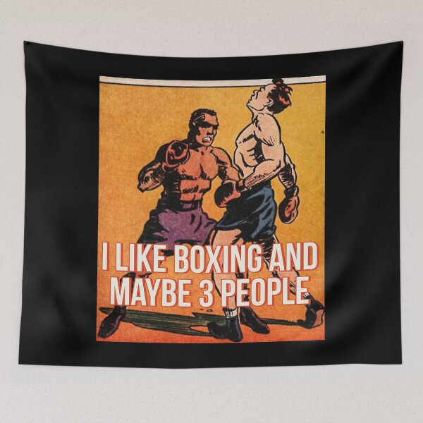 Item preview, I like boxing and maybe 3 people, vintage style designed and sold by EmotionArt.