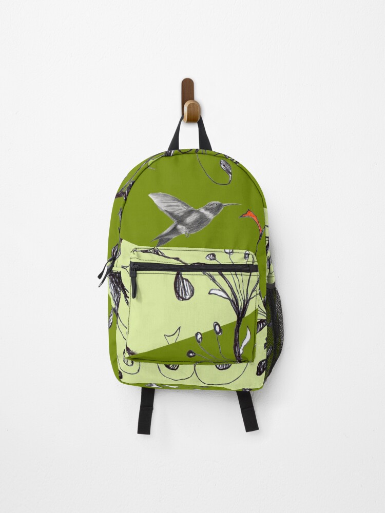 Thumbnail 1 of 3, Backpack, Graphite Finds Ink Vine In Digital Realm designed and sold by michaelasamples.