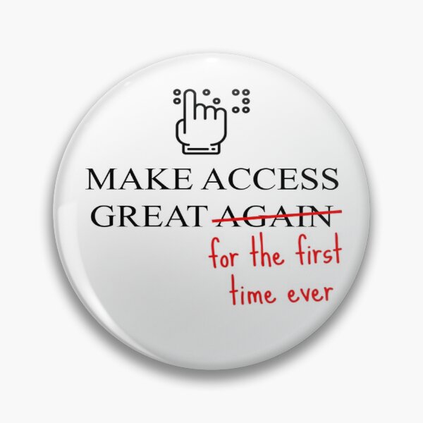 Item preview, Access For Visually Impaired Person Make Access Great Again designed and sold by tshirtworld.