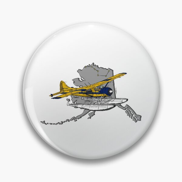 Item preview, Alaska Sticker with Dehaviland Beaver Alaska Seaplanes N777DH designed and sold by Michael Garber.