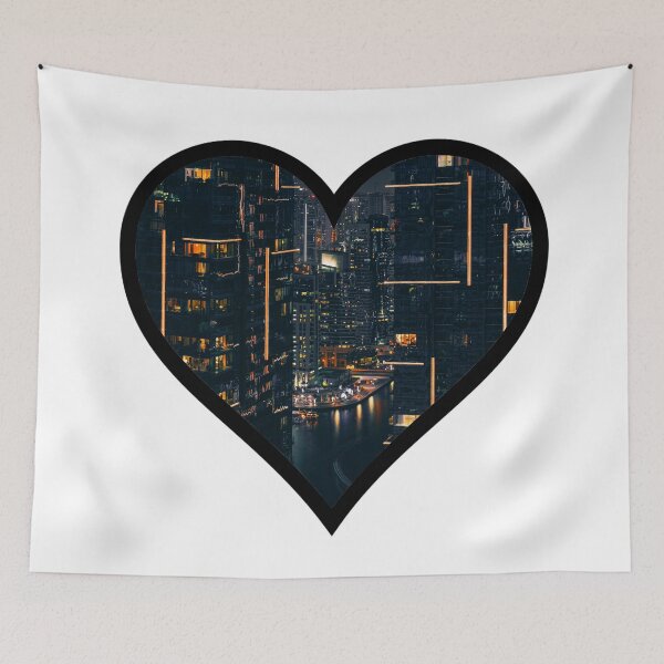 Item preview, Cityscape Heart designed and sold by BuzzySpaceBee.