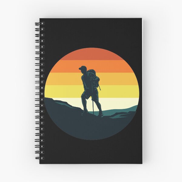 Item preview, Vintage Hiking silhouette for walking camping in the Countryside for men women and kids. designed and sold by TheFlipRepublic.