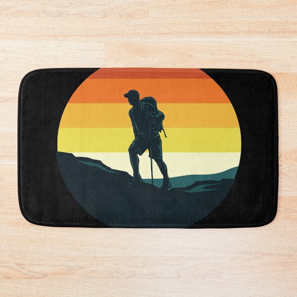 Item preview, Vintage Hiking silhouette for walking camping in the Countryside for men women and kids. designed and sold by TheFlipRepublic.