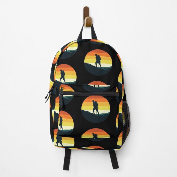 Item preview, Vintage Hiking silhouette for walking camping in the Countryside for men women and kids. designed and sold by TheFlipRepublic.