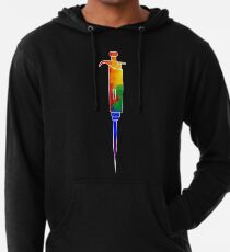 Rainbow Pipettor Lightweight Hoodie