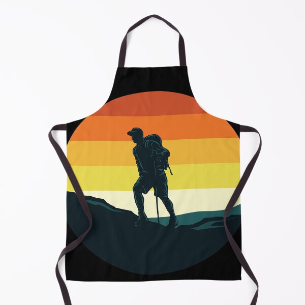 Item preview, Vintage Hiking silhouette for walking camping in the Countryside for men women and kids. designed and sold by TheFlipRepublic.