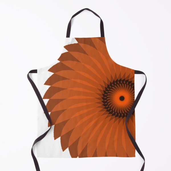 Item preview, Abstract Orange & Brown Spiral Flower designed and sold by SXW Designs.