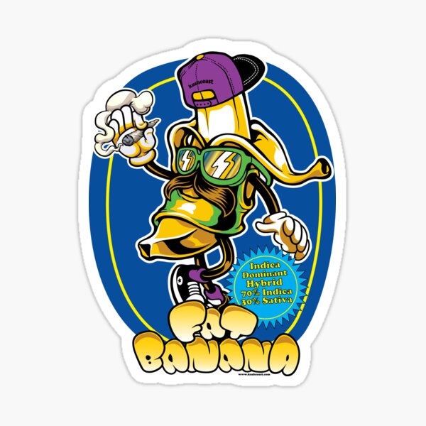 Item preview, Fat Banana Kush Cannabis Strain Art designed and sold by kushcoast.