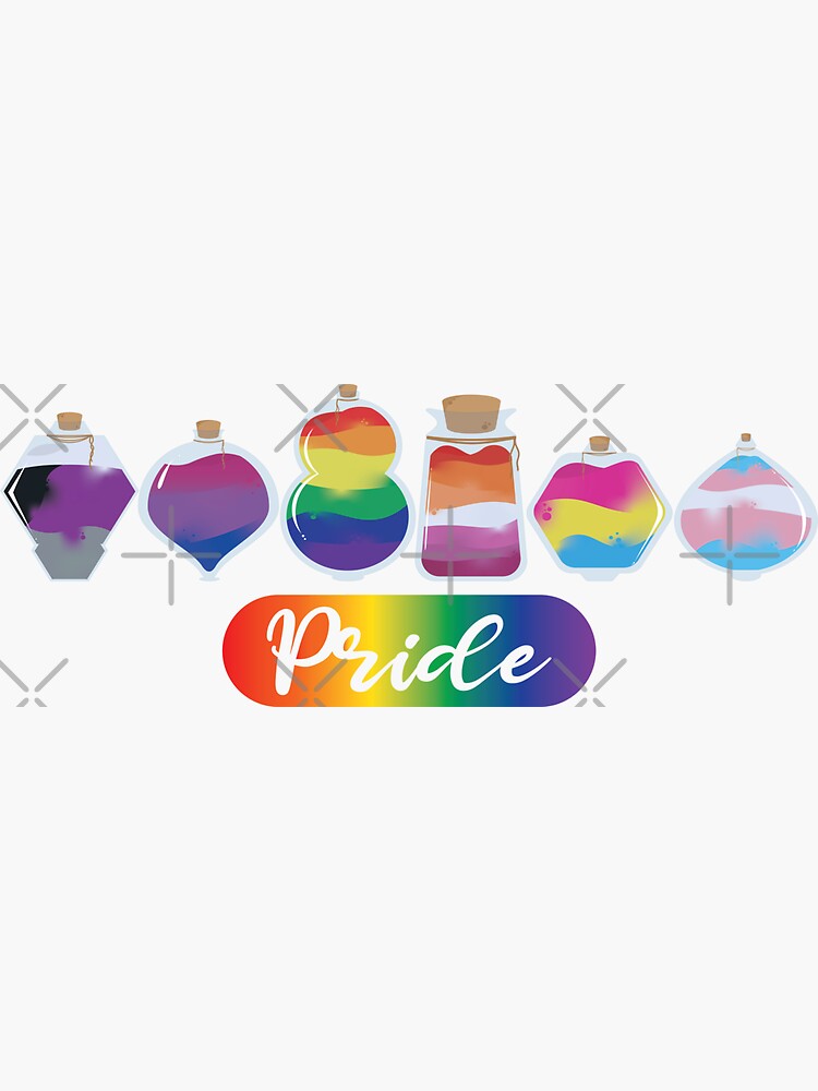 Pride Potions Sticker For Sale By Pixelremix Redbubble