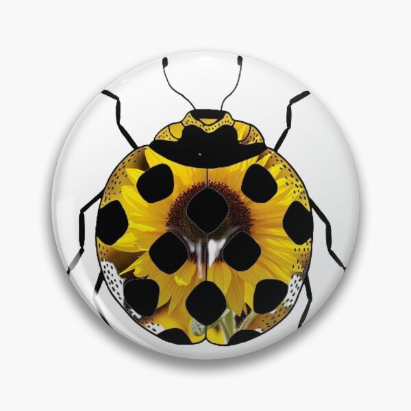Artikelvorschau, Sonnenblume Marienkäfer entworfen und verkauft von BuzzySpaceBee.