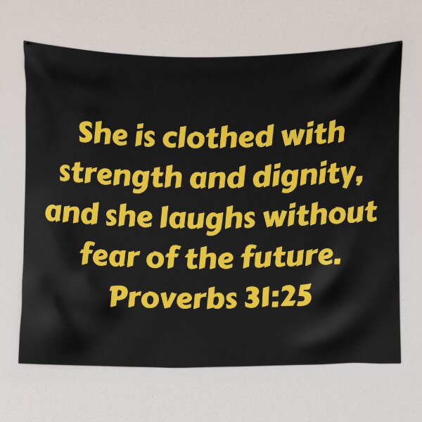 Item preview, Bible Verse Proverbs 31:25 designed and sold by Prayingwarrior.