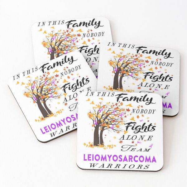 Item preview, In This Family No One Fight Alone Leiomyosarcoma Awareness ribbon tree designed and sold by radianen.